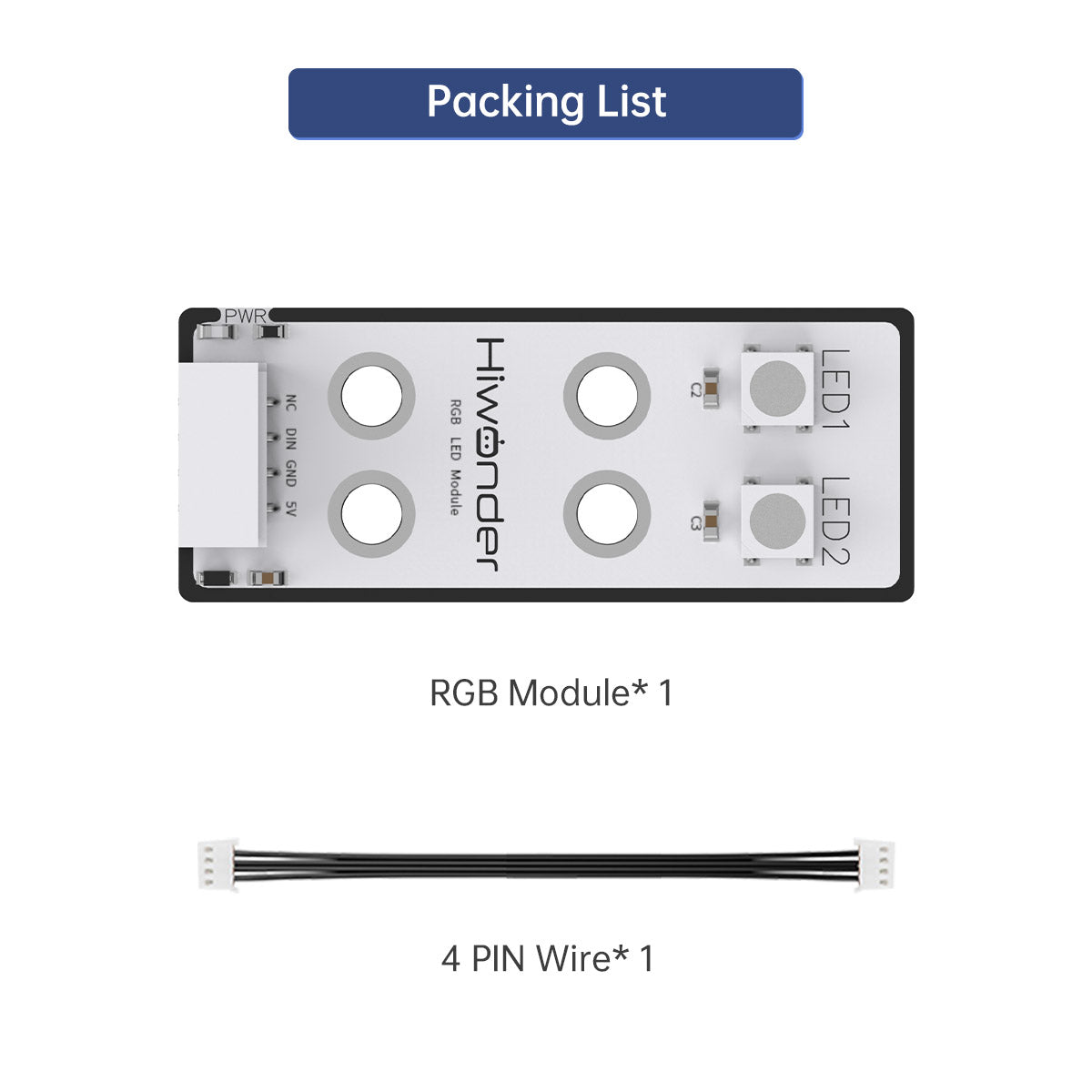 RGB Module: Hiwonder Robot Module Compatible with Arduino/ Raspberry Pi/ Jetson Nano/ micro:bit